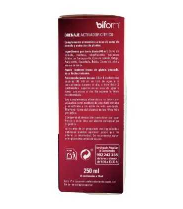 drenaje activador critico biform dietisa 250 ml