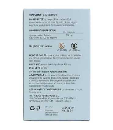 fepa ajo negro 60 capsulas