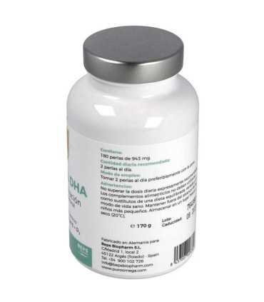 natural dha alta concentracion puro omega 180 perlas