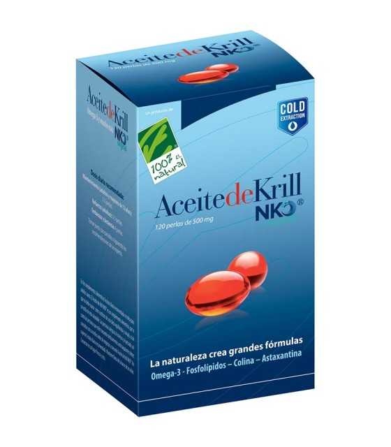 aceite de krill nko 100 natural 120 capsulas 500 mg