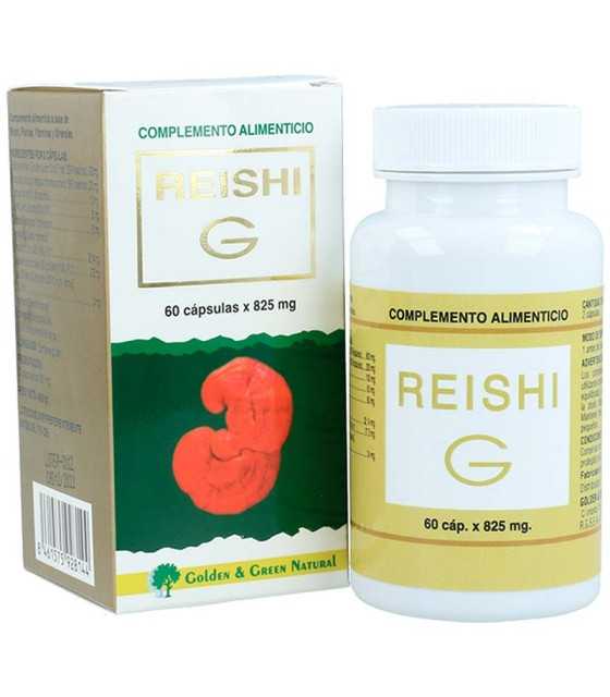 reishi g golden green natural 60 capsulas 825 mg