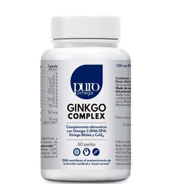 ginkgo complex puro omega 60 perlas