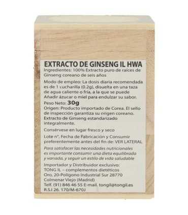 extracto ginseng il hwa tongil 30 gr