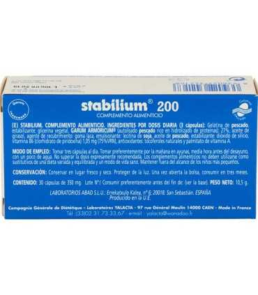 stabilium 200 abad 30 capsulas 350 mg
