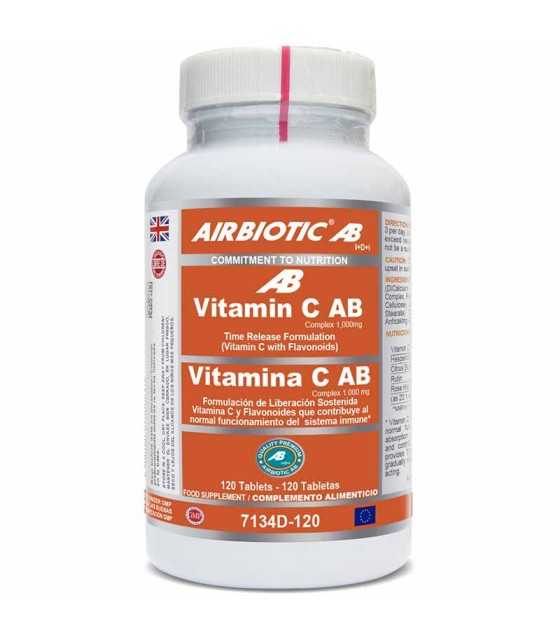 vitamina c ab airbiotic 120 tabletas