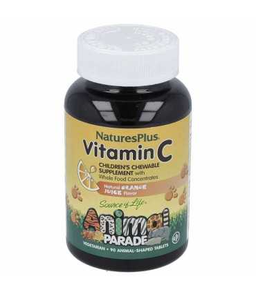 animal parade vitamina c natures plus 90 tabletas