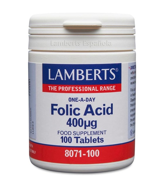 acido folico lamberts 400 mg 100 tabletas