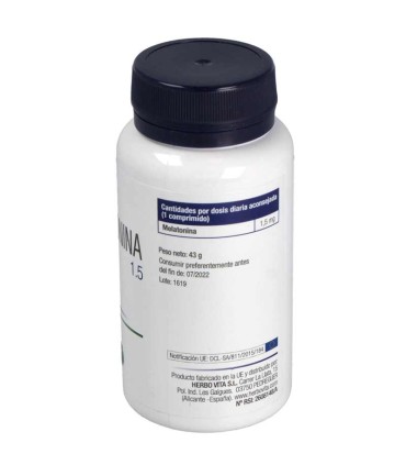 melatonina 1.5 herbovita 90 comprimidos