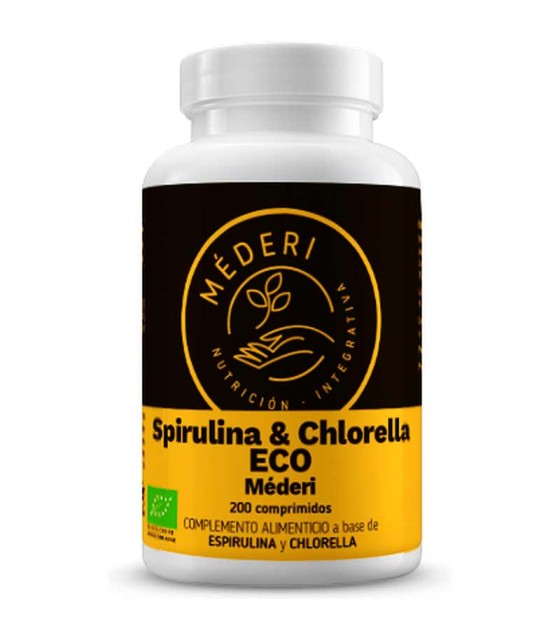 spirulina y chlorella eco mederi 200 comprimidos