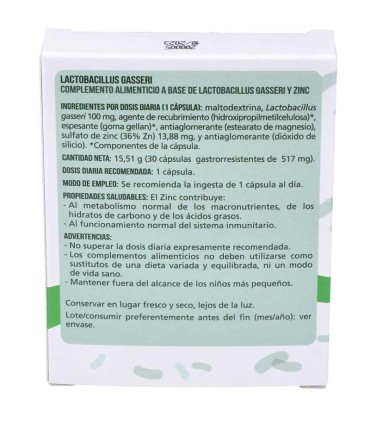 lactobacillus gasseri naturlider 30 capsulas