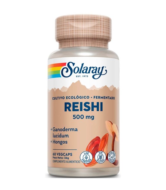 reishi fermentado solaray 60 capsulas