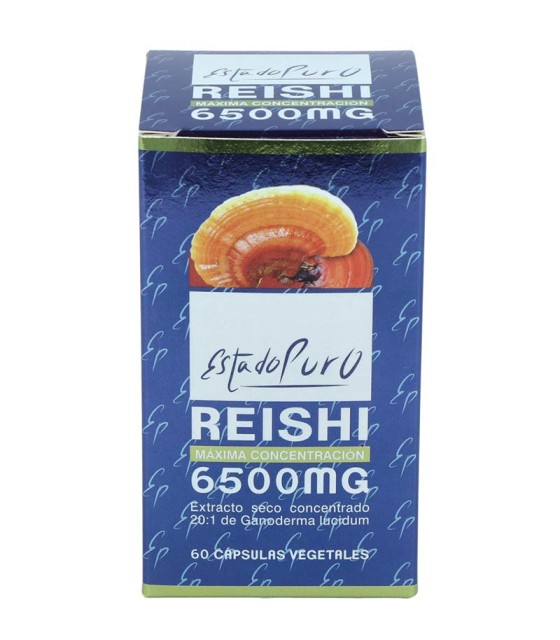 estado puro reishi 6500 mg 60 capsulas