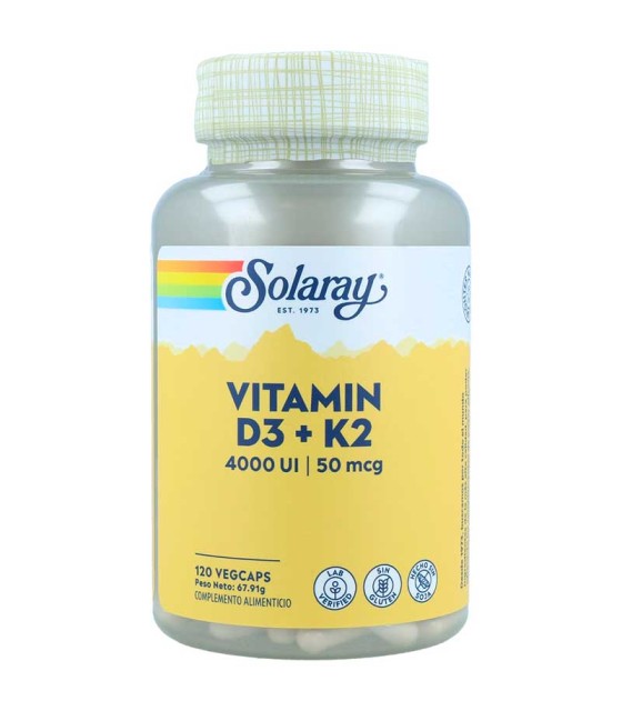 vitamina d3 k2 solaray 120 capsulas