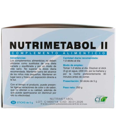 nutrimetabol 2 cfn 50 sobres