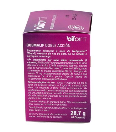 biform quemalip doble accion 60 pastillas