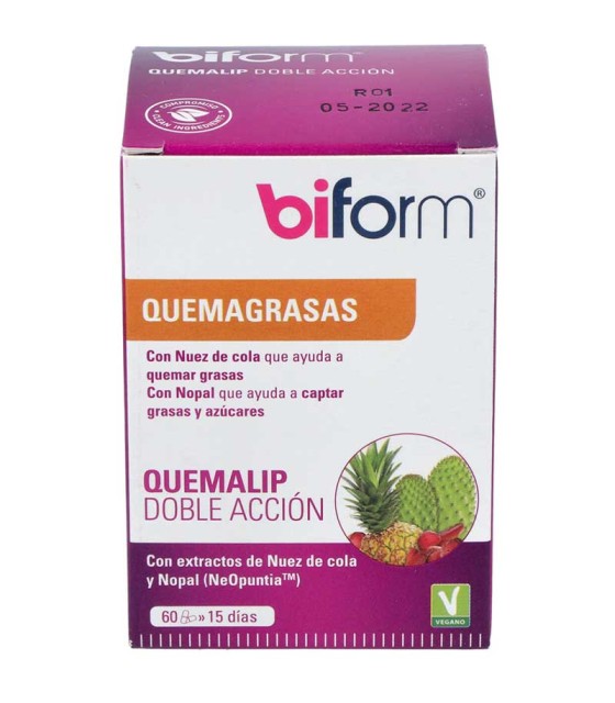 biform quemalip doble accion 60 capsulas