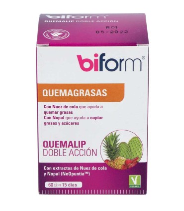biform quemalip doble accion 60 capsulas