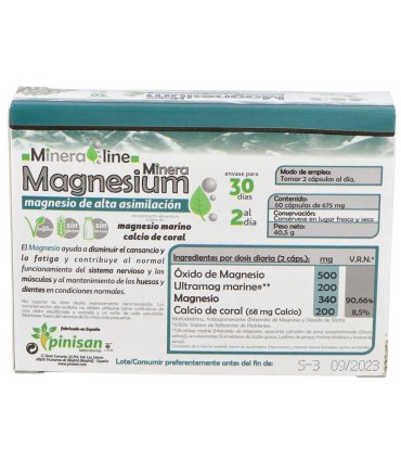 minera magnesium pinisan 60 capsulas