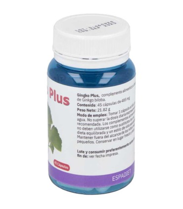 ginkgo plus espadiet 45 capsulas