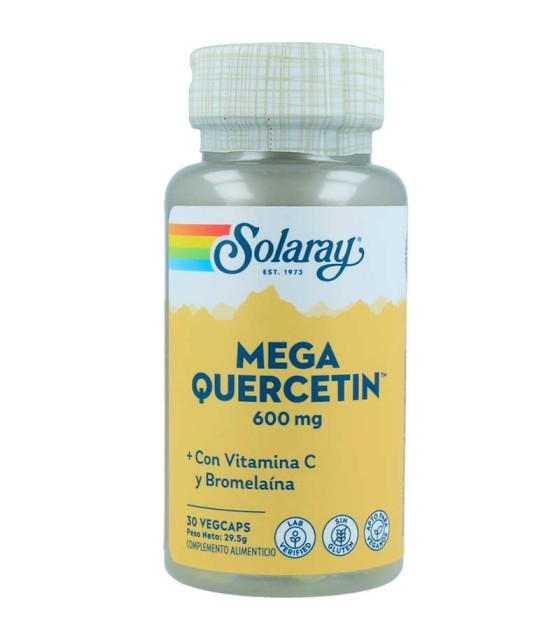 mega quercetin 600 mg solaray 30 capsulas