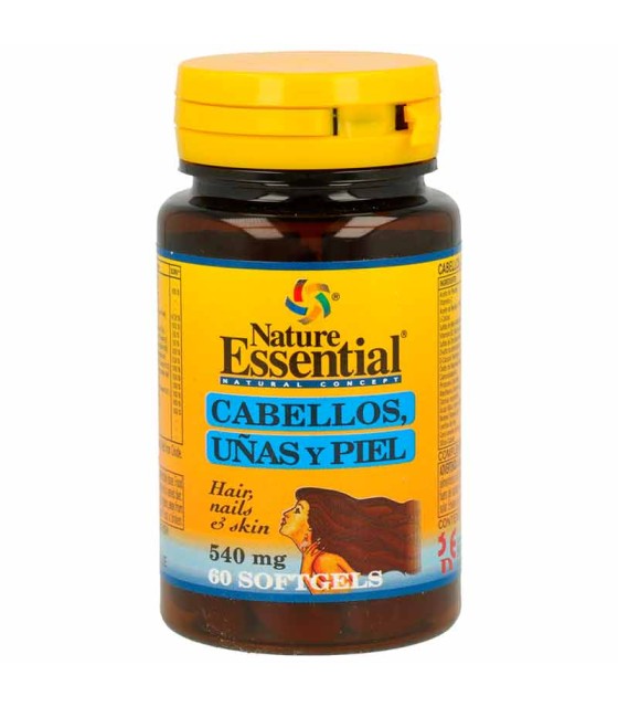 cabellos unas pelos nature essential 60 perlas 540 mg