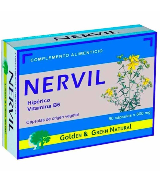 nervil golden green natural 60 capsulas 600 mg