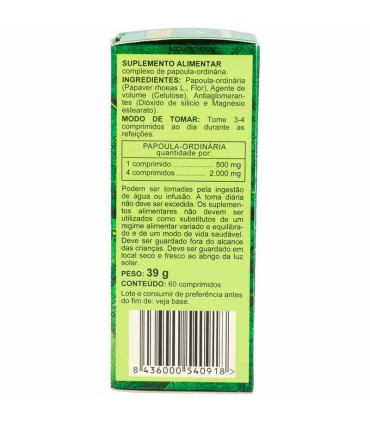 amapola integralia 60 capsulas 500 mg