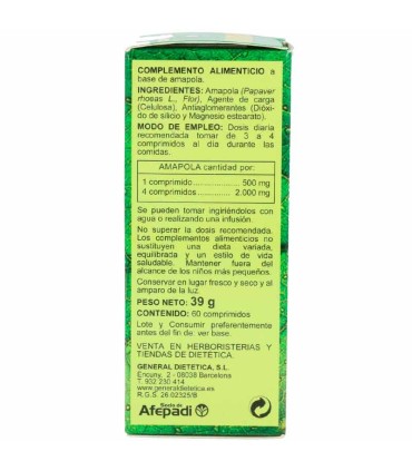 amapola integralia 60 comprimidos 500 mg