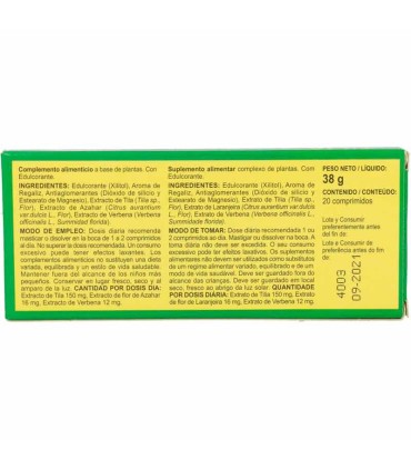 tilia integralia 20 comprimidos masticables