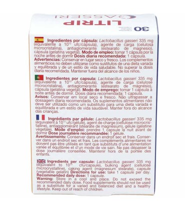 litrip gasseri bioserum 30 capsulas