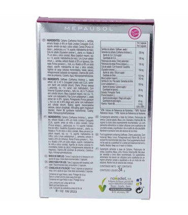 mepausol novadiet 60 capsulas
