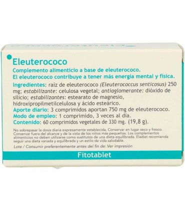 eleuterococo eladiet 60 comprimidos