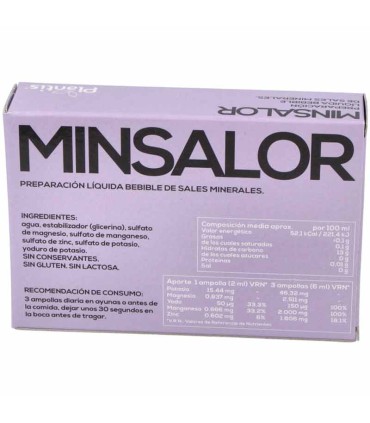 minsalor plantis 20 ampollas