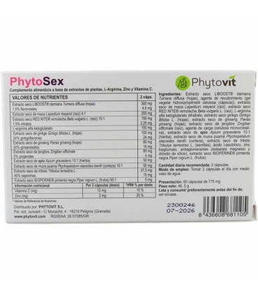 phytosex phytovit 60 capsulas