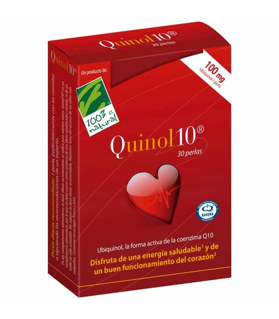 quinol 10 100 natural 30 perlas 100 mg