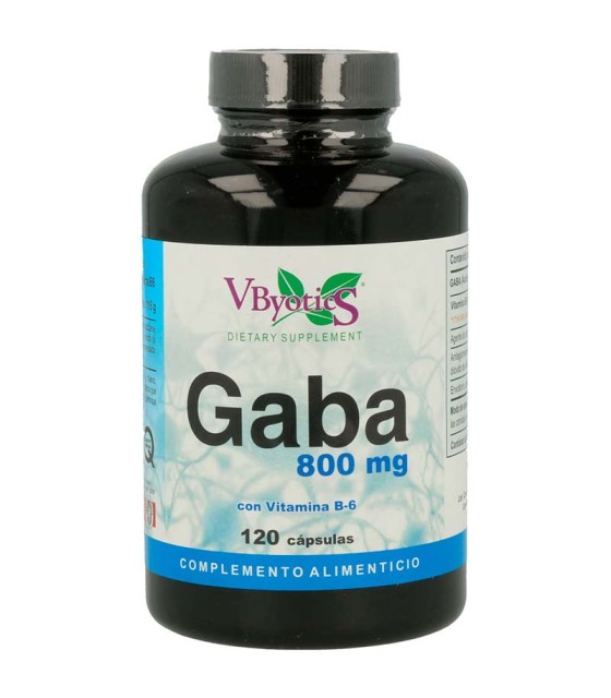 gaba vbyotics 800 mg 120 capsulas