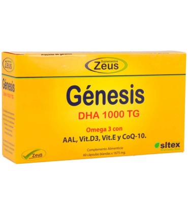 genesis dha 1000 tg zeus 60 capsulas