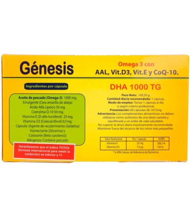 genesis dha 1000 tg zeus 60 capsulas