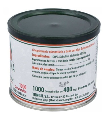 spirulina tongil 1000 pastillas