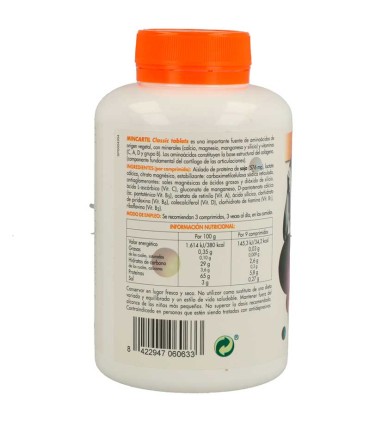 mincartil classic soria natural 180 pastillas
