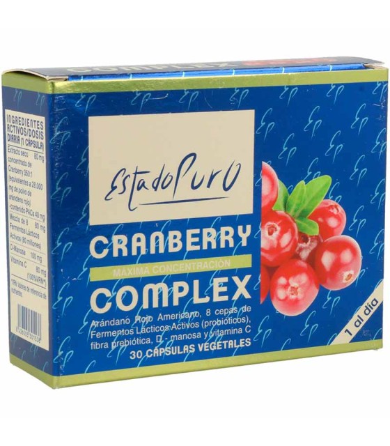 estado puro cranberry complex 30 capsulas