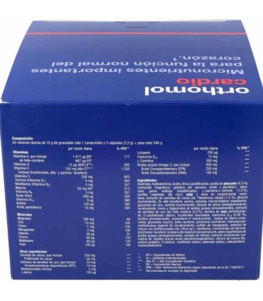 orthomol cardio 30 comprimidos