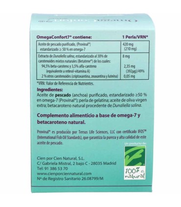 omega confort 7 100 natural 90 perlas