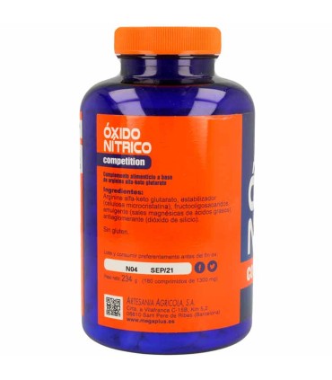 oxido nitrico competition mega plus 180 comprimidos