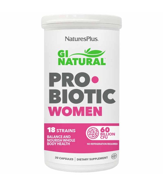 gi natural probiotic women natures plus 30 capsulas