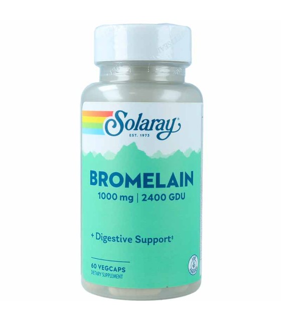 bromelaina solaray 1000 mg 60 capsulas