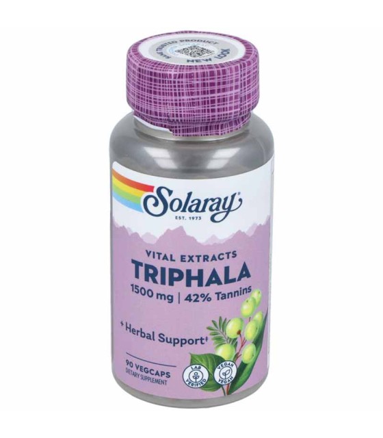 triphala 1500 mg solaray 90 capsulas