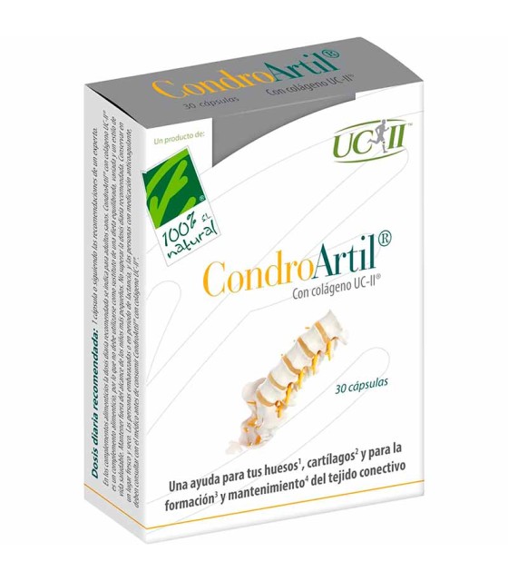 condroartil con colageno uc ii 100 natural 30 capsulas