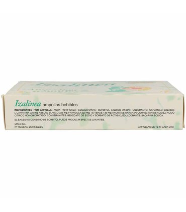 izalinea izalo 20 ampollas 10 ml