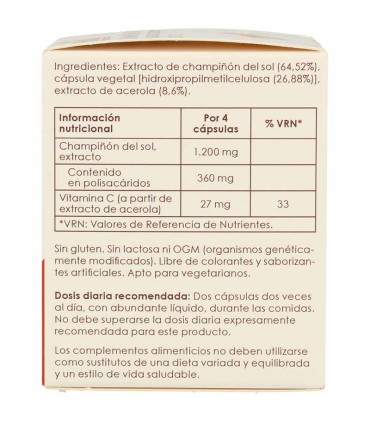 champiñon del sol hawlik 60 capsulas